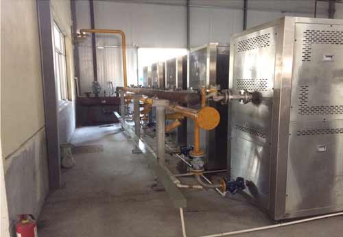四川郫县某豆瓣公司安装6台蒸汽热源机